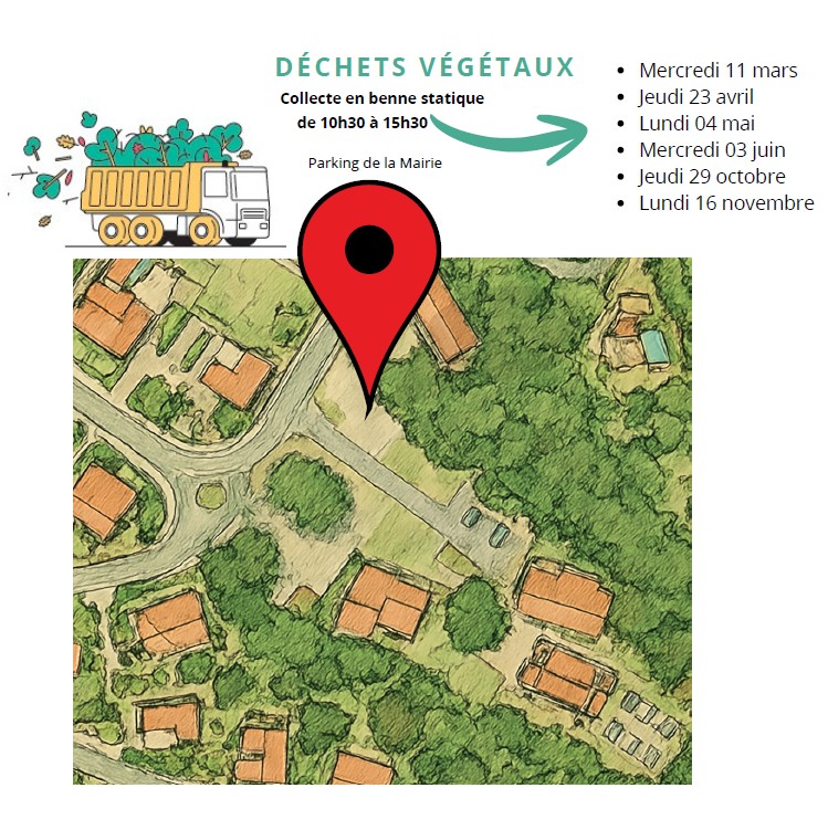 Collecte des déchets végétaux en camion benne statique : Les dates à retenir