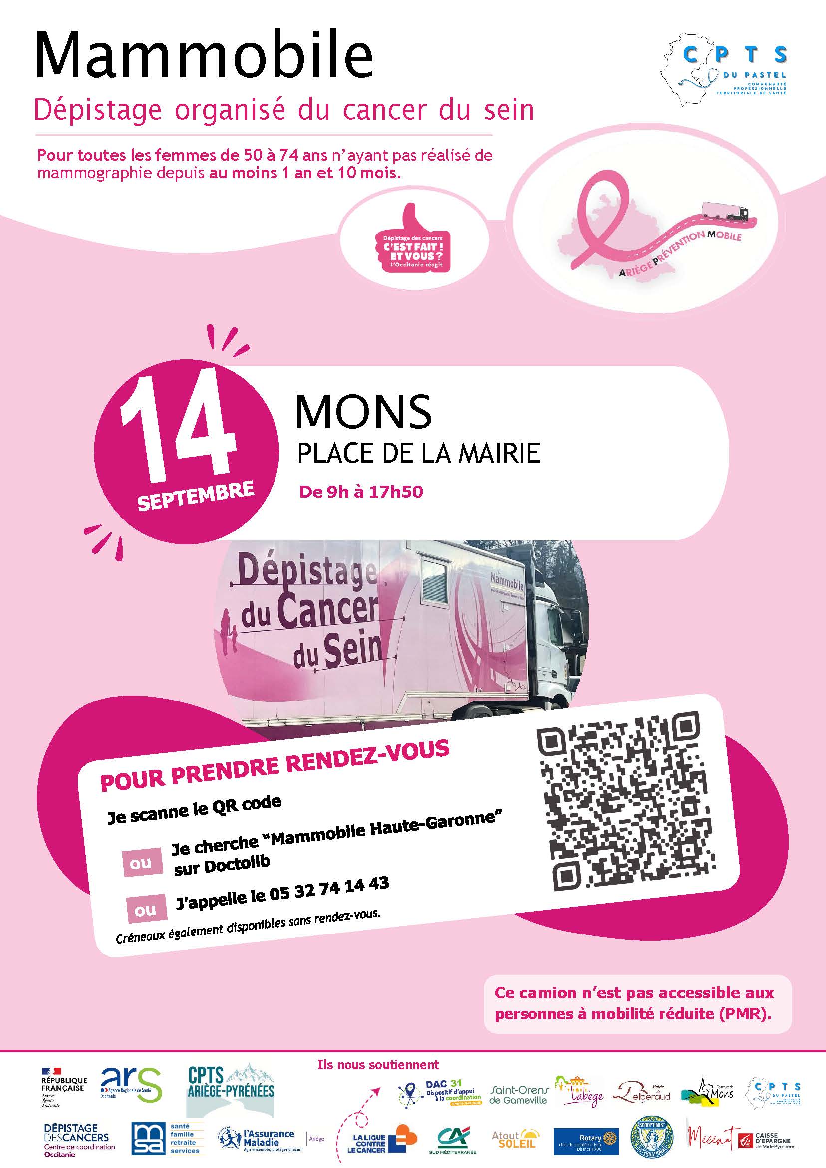 Mammobile : Dépistage organisé du cancer du sein